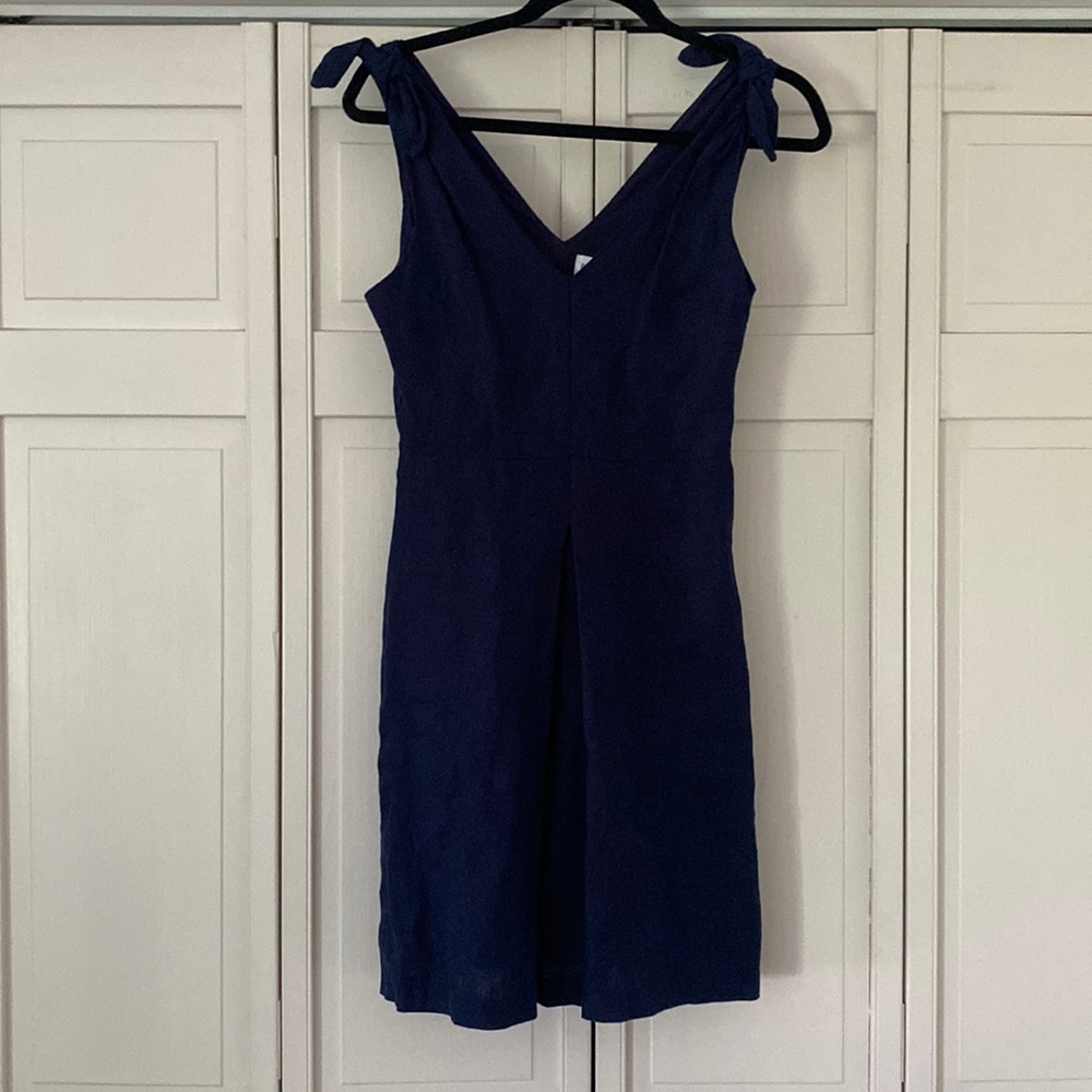 GAP navy linen summer dress - Picture 1 of 2